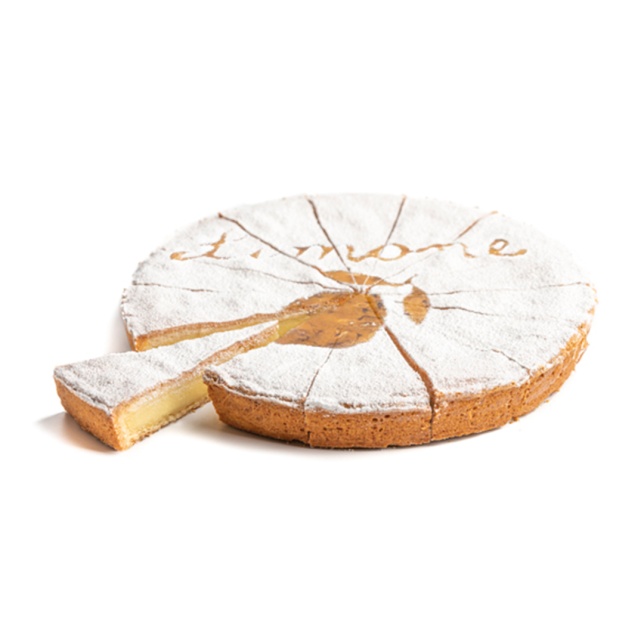 Sliced custard tart